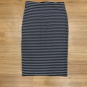 Black & White Pencil Skirt